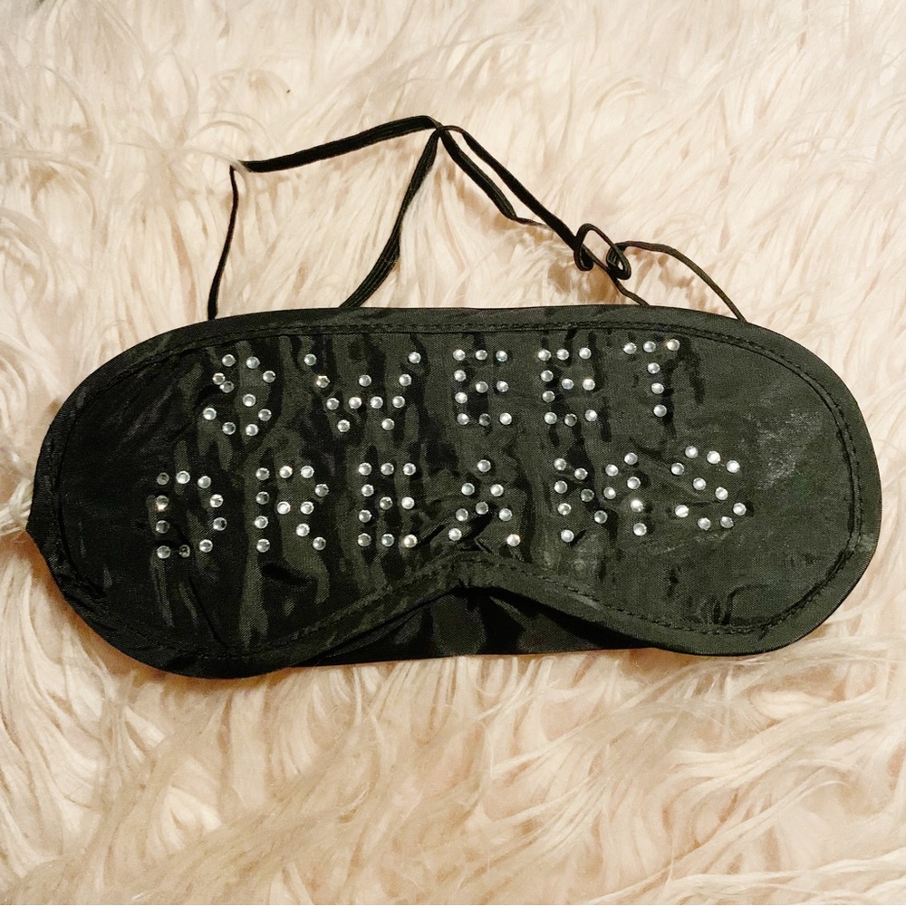 SWEET DREAMS Rhinestone Sleep Mask - Picture 3 of 4